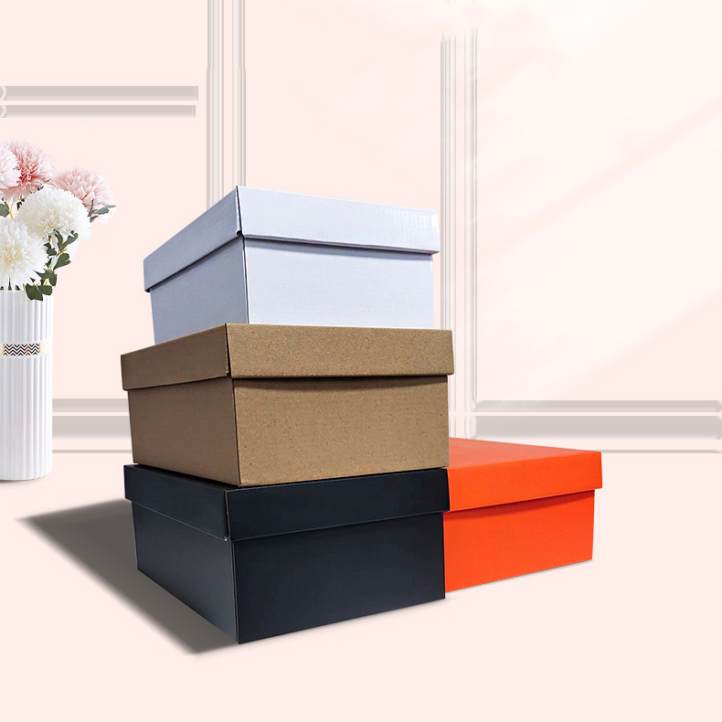 Seolann Zeal X Lid Páipéir Kraft Éicea-Cháirdiúil agus Bosca Bonn le haghaidh Pacáistiú Bróg Inbhuanaithe