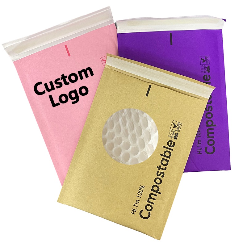 Seolann Zeal X Málaí Poist Bubble Clúdach Kraft Éicea-chairdiúil le haghaidh Pacáistiú Inbhuanaithe