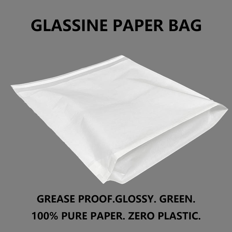 Mála Páipéar Glassine le Gusset Bun